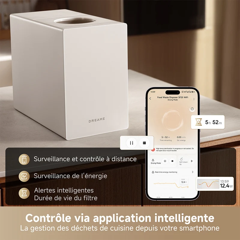 Broyeur de déchets alimentaires Dreame SF25 WiFi VIP