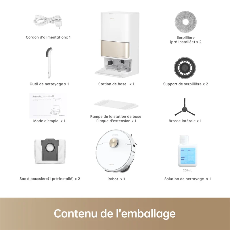 Dreame L10s Pro Ultra Heat Robot Aspirateur Laveur