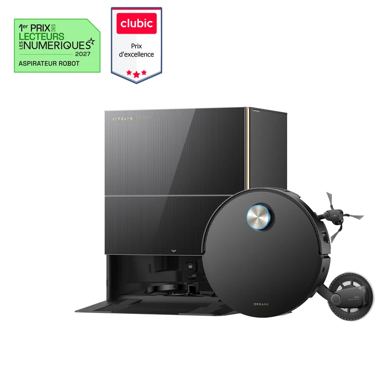 Dreame X60 Pro Ultra Complete Noir Robot Aspirateur Laveur