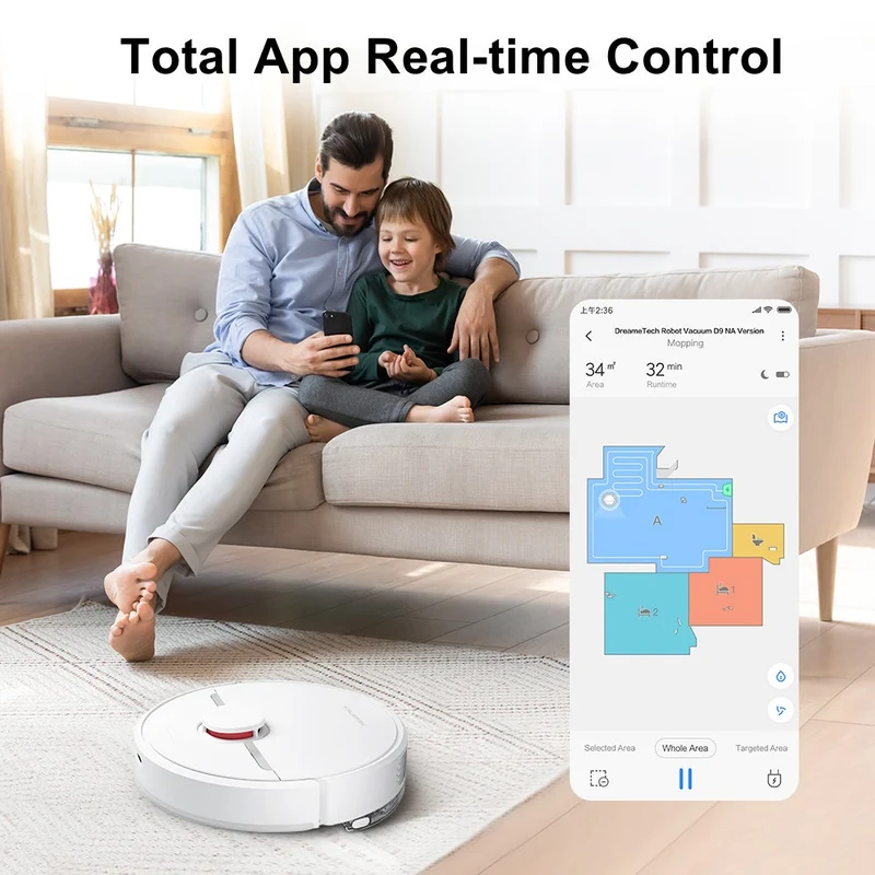 Dreame D9 robot aspirateur avec fonction d'essuyage