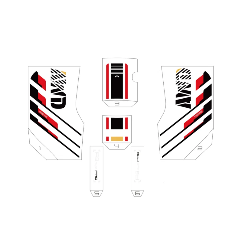 Set d’autocollants décoratifs Dreame pour série A3 AWD Pro (1 set)