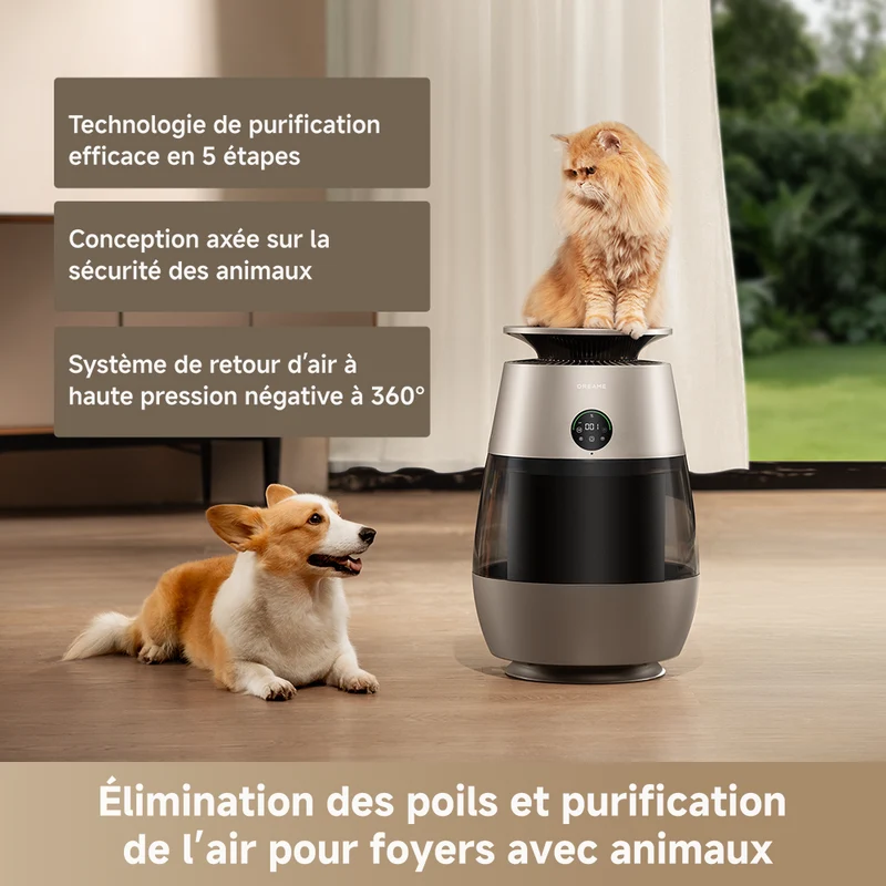 Dreame ‌Purificateur d'air pour animaux AP10