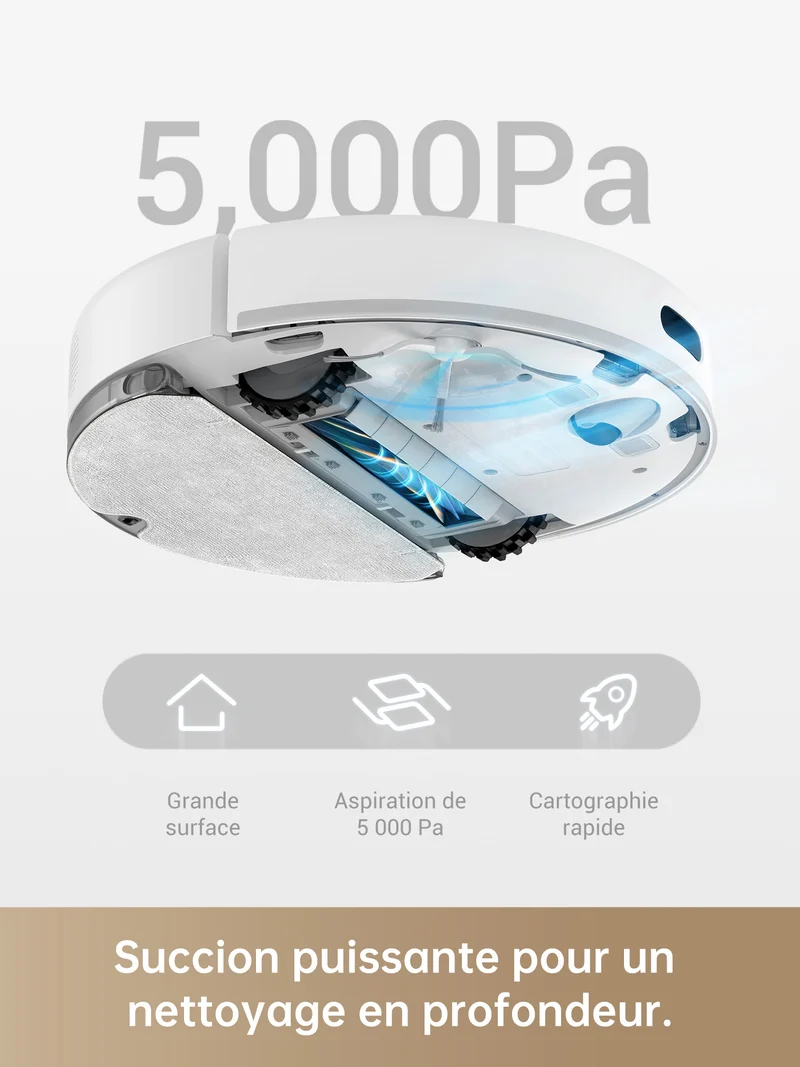 Dreame D10s robot aspirateur avec fonction d'essuyage
