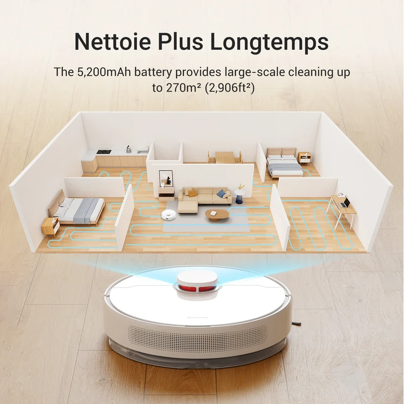 Dreame D10 Plus Robot Aspirateur Laveur