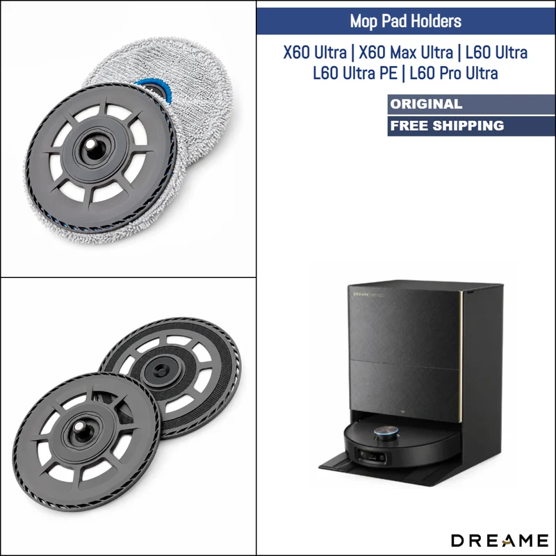 Dreame X60 Ultra, X60 Max Ultra, L60 Ultra, L60 Ultra PE, L60 Pro Ultra | Original Spare Parts & Accessories: Mop Pad Mount Tray Holder