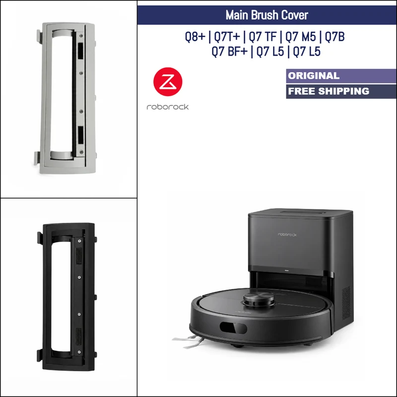 Roborock Q8+, Q7T+, Q7 TF, Q7 M5, Q7B, Q7 BF+, Q7 L5, Q7 L5 | Original Spare Parts & Accessories: Main Brush Cover