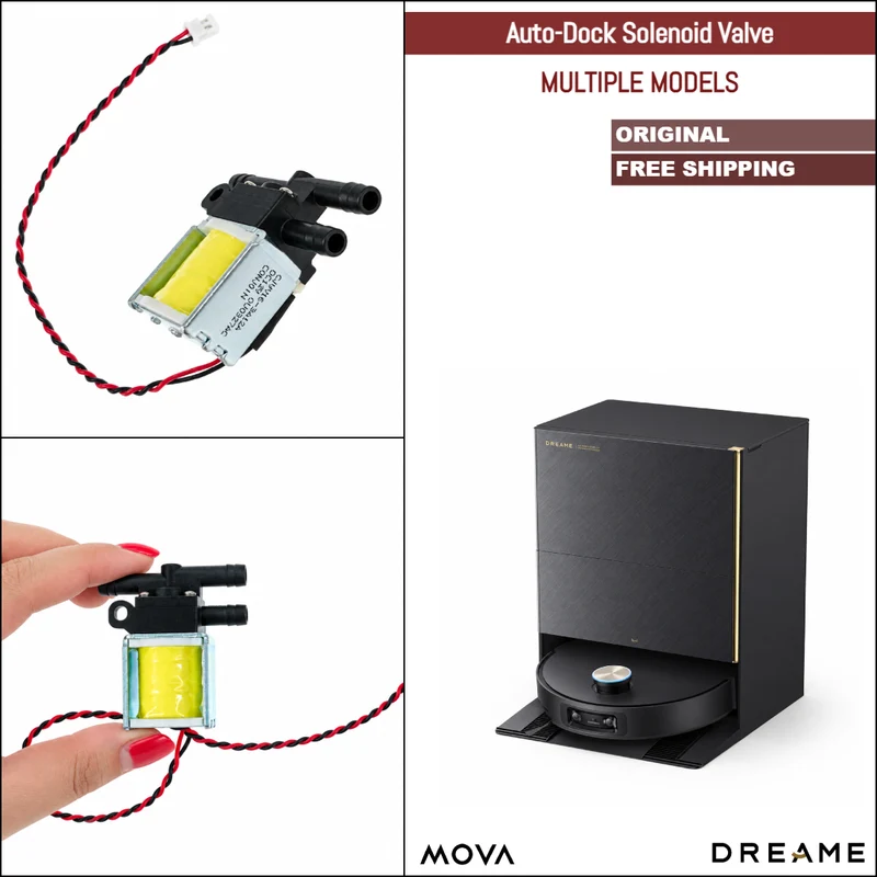 Dreame X50 Ultra, X60 Ultra, X40 Ultra, L40s Ultra, L30 Ultra, MOVA V50 Ultra & Various Models | Original Spare Parts & Accessories For Auto Dock: Solenoid Valve