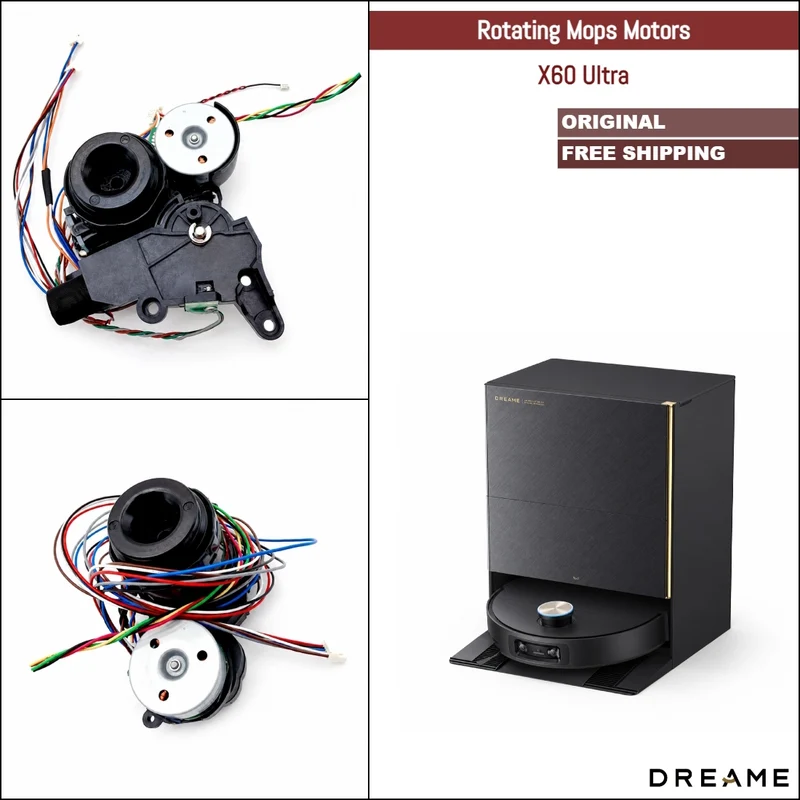 Dreame X60 Ultra | Original Spare & Repair Parts: Left & Right Spinning Mops Rack Gearbox Motors