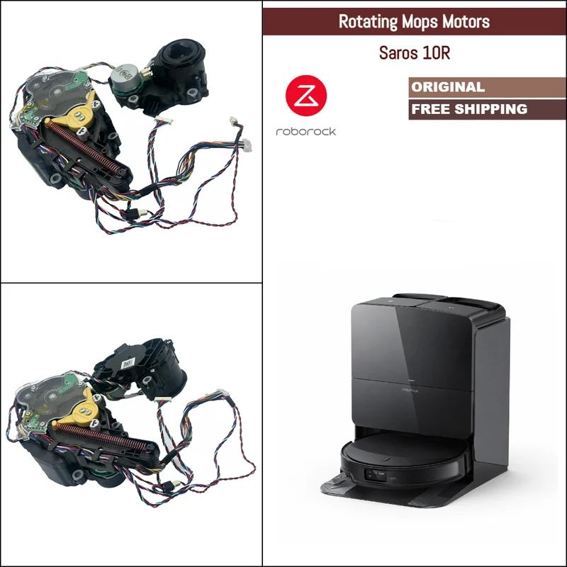 Roborock Saros 10R, G20s Ultra | Original Repair Parts: FlexiArm Left & Right Spinning Mops Rack Gearbox Motors