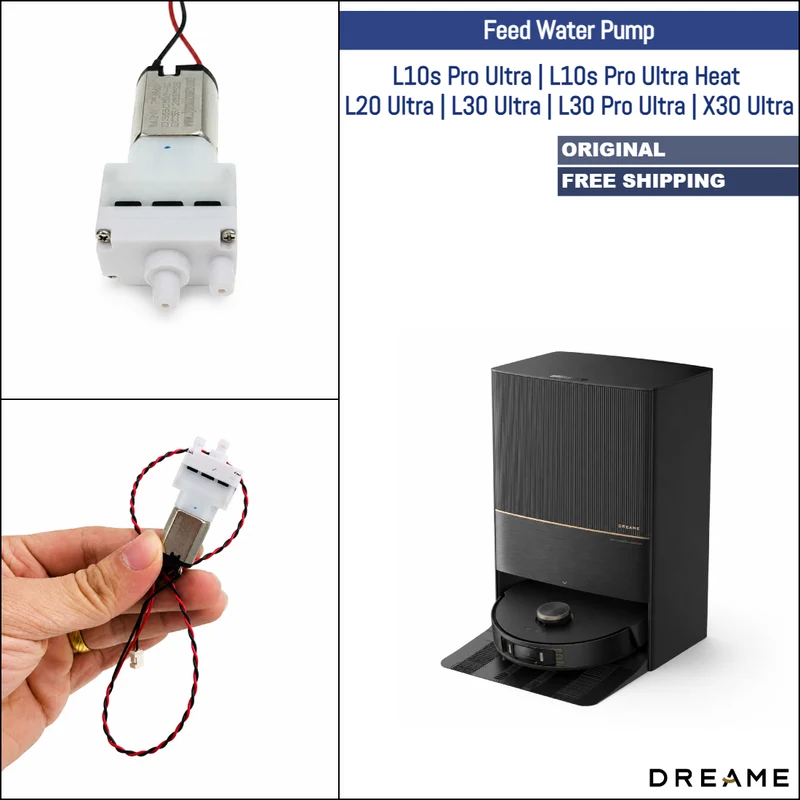 Dreame L10s Pro Ultra, L10s Pro Ultra (Heat), L20 Ultra, L30 Ultra, L30 Pro Ultra, X30 Ultra | OEM Spare & Repair Parts: Feed Water Pump