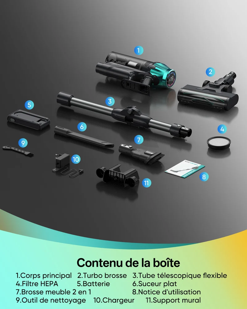 Vactidy & Vexilar | Blitz V15 Max Aspirateur Balai sans Fil