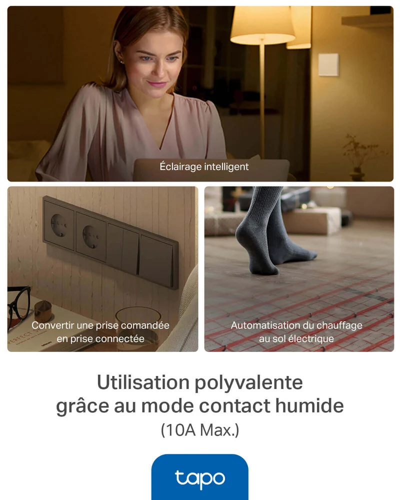 Module interrupteur Connecté Mode Contact Sec - Tapo S110E
