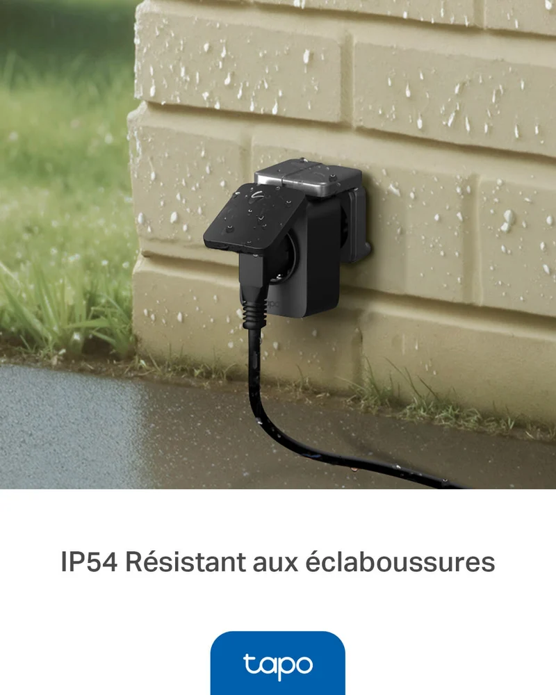 Prise Extérieure Connectée IP54 WiFi 16A - Tapo P410M