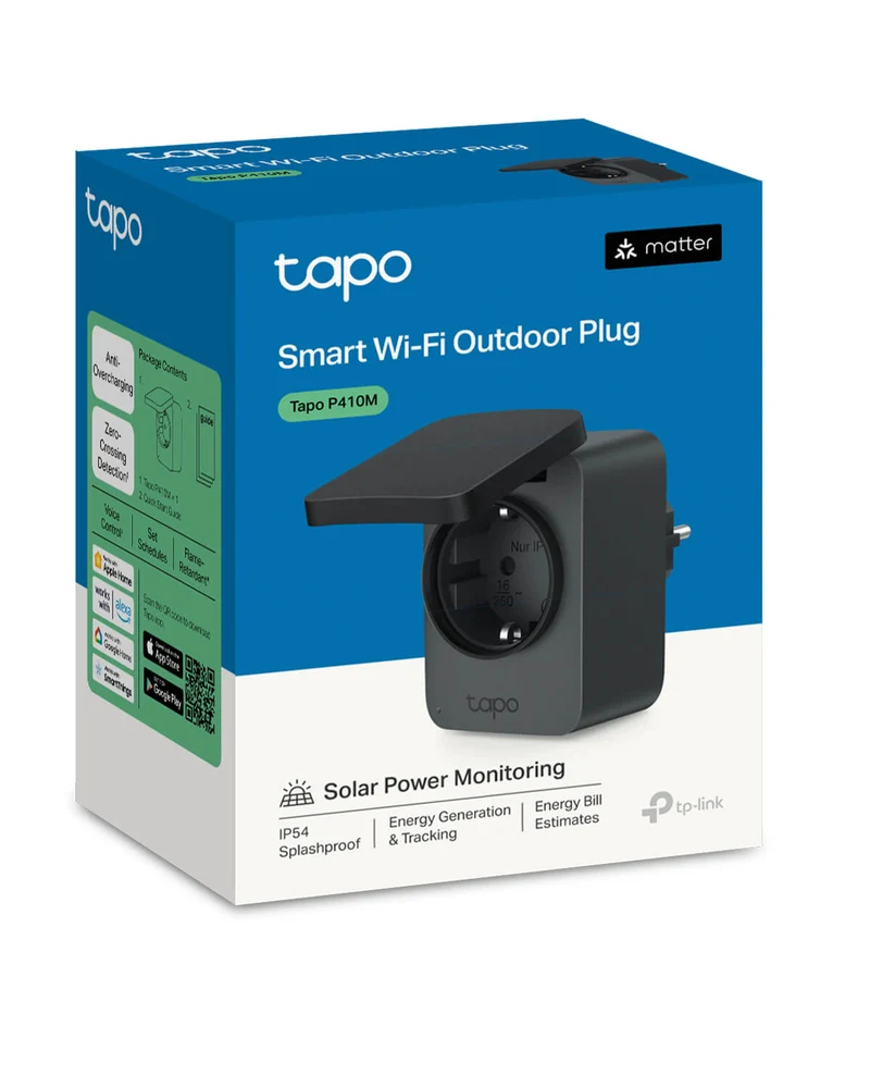 Prise Extérieure Connectée IP54 WiFi 16A - Tapo P410M