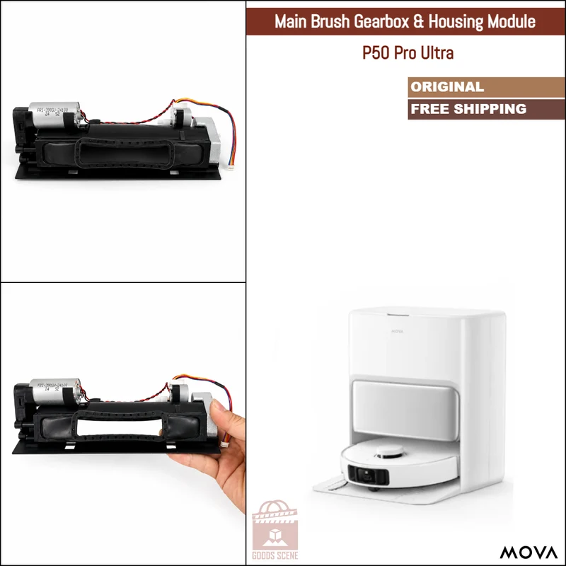 MOVA P50 Pro Ultra | Original Spare & Repair Parts: Main Brush Gearbox Motor With Housing