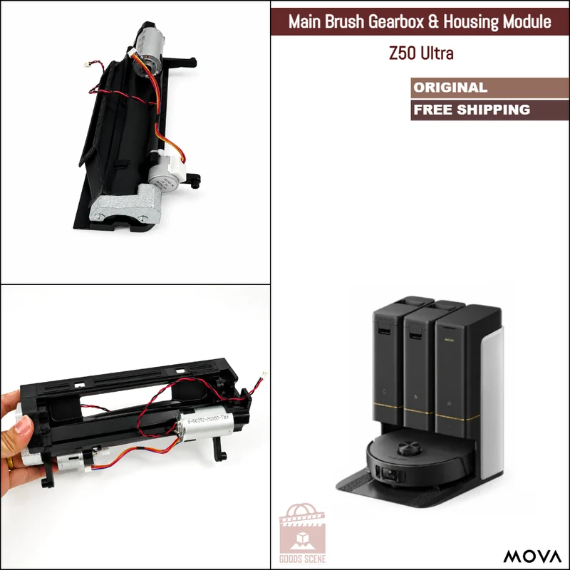 MOVA Z50 Ultra | Original Spare & Repair Parts: Main Brush Gearbox Motor With Housing