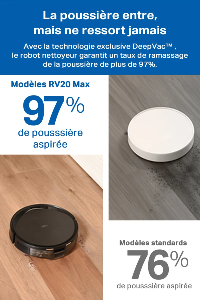 Aspirateur Robot Laveur 5300 Pa - Tapo RV20 Max