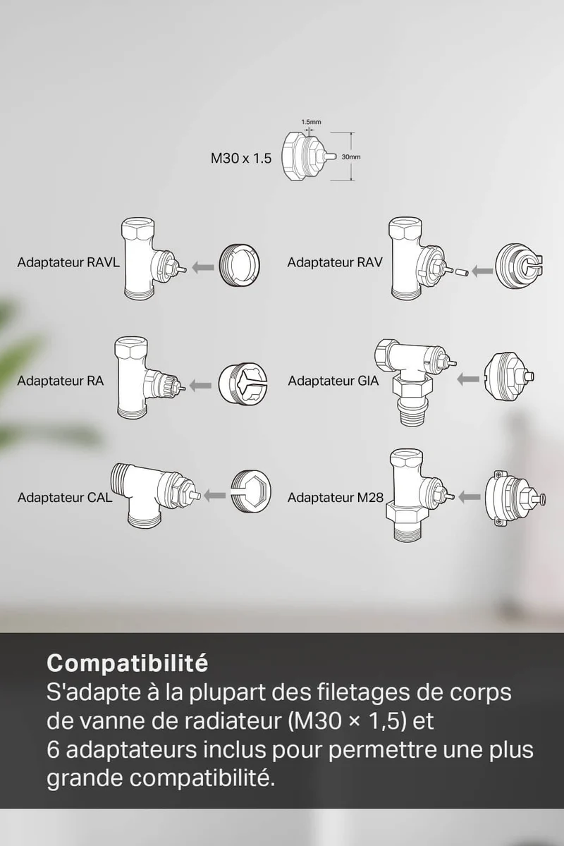 Kit de Démarrage Tête Thermostatique Connecté + Hub KE100 KIT