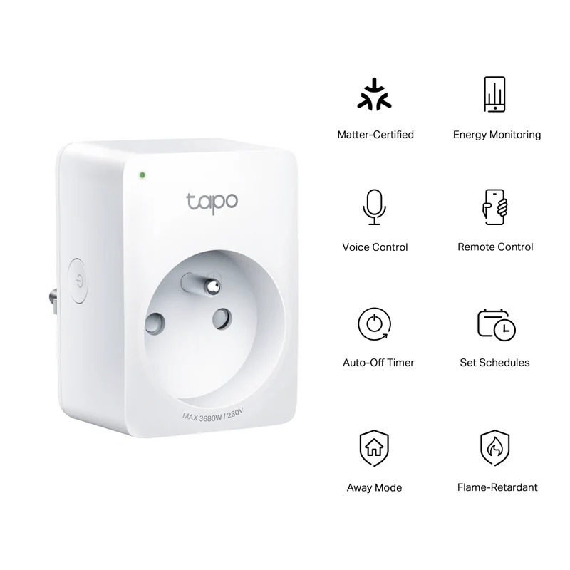 Prise Connectée 16A avec Suivi de Consommation - Tapo P110M(FR)