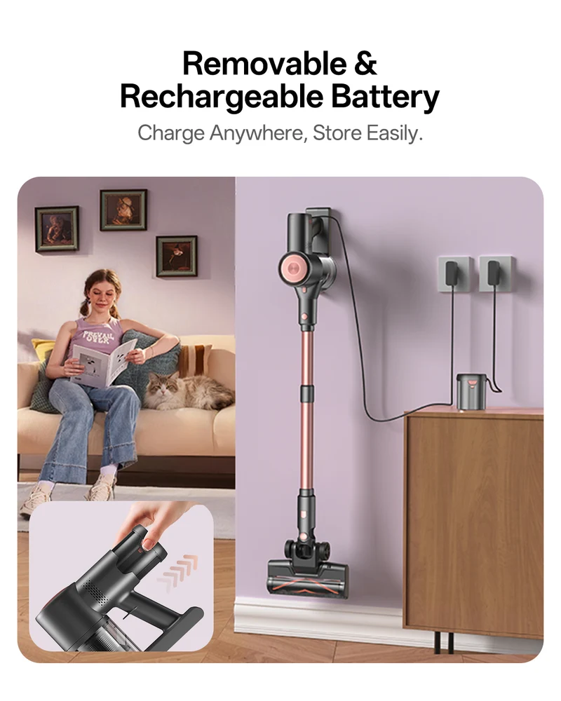 Vexilar V10 Pro Cordless Stick Vacuum Cleaner | 45KPa Suction