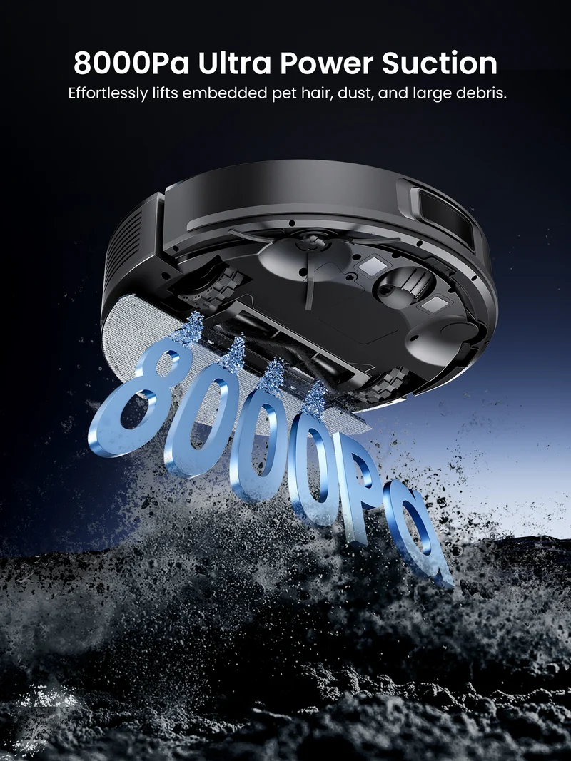 Proscenic Q10 Robot Vacuum Cleaner & Mop with LiDAR Navigation | 8000Pa Suction