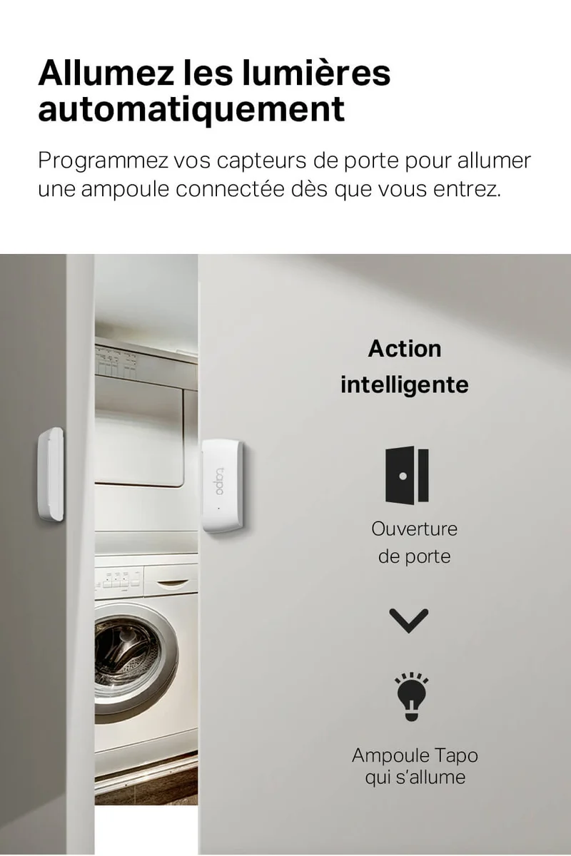 Détecteur d’Ouverture/Fermeture Connecté de Portes et Fenêtres - Tapo T110