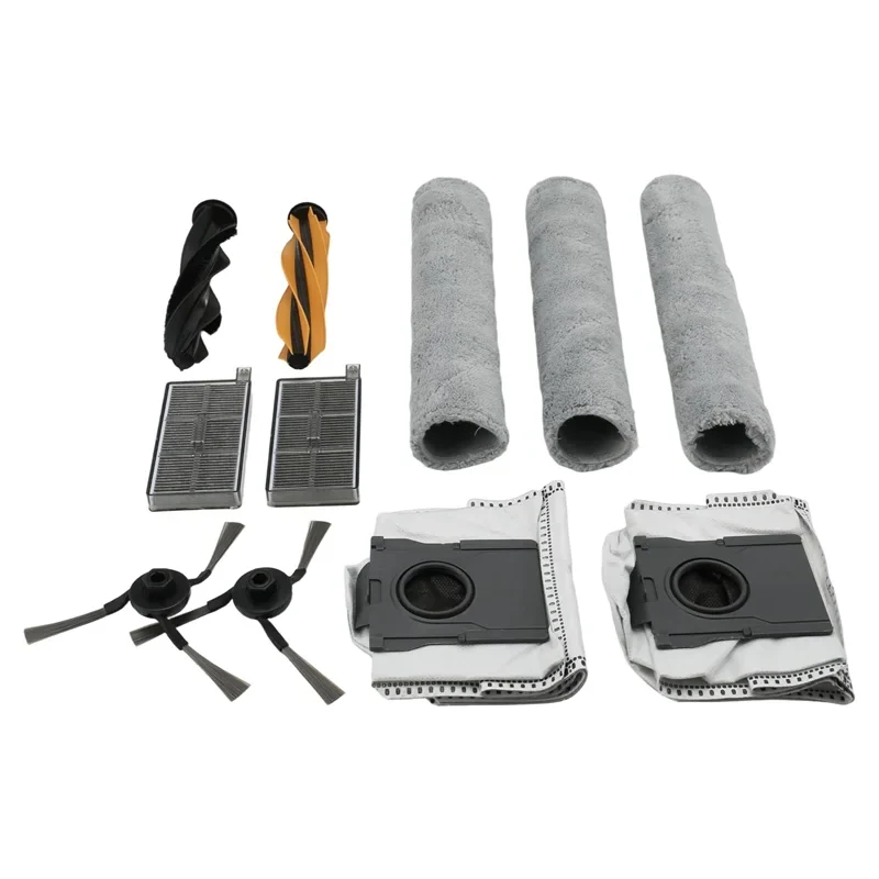 Dreame Aqua 10 Ultra Roller, Aqua 10 Ultra Roller Complete | Original Consumable Parts & Accessories: Brushes, Mops, HEPA Filters, Dust Bags (Kit)