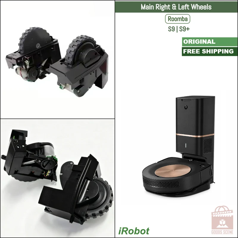 iRobot Roomba S9, S9+ | Original Spare & Repair Parts: Main Right & Left Wheels