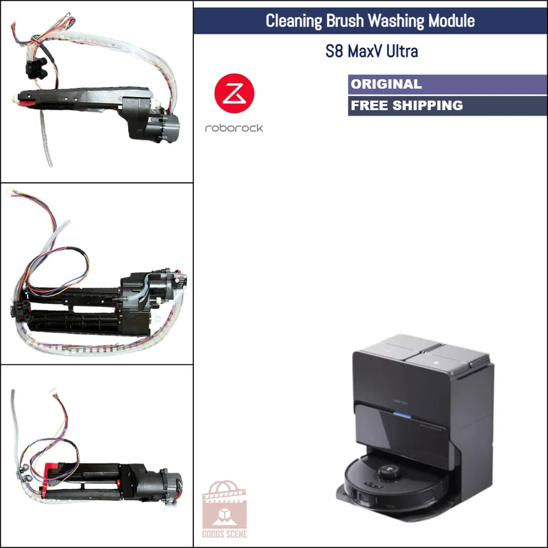 Roborock S8 MaxV Ultra | Original Spare & Repair Parts For Auto Dock: Cleaning Brush Gearbox Washing Module