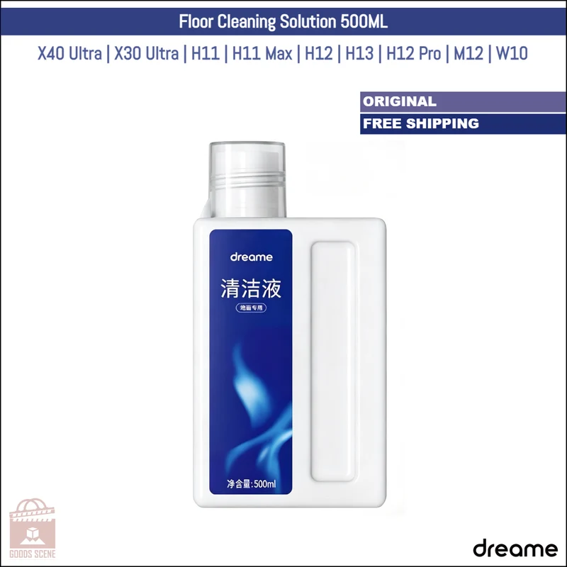 Dreame X40 Ultra, X30 Ultra, H11, H11 Max, H12, H13, H12 Pro, M12, W10 | Original Consumable Parts & Accessories: HFF5 Floor Cleaning Solution, 500ML