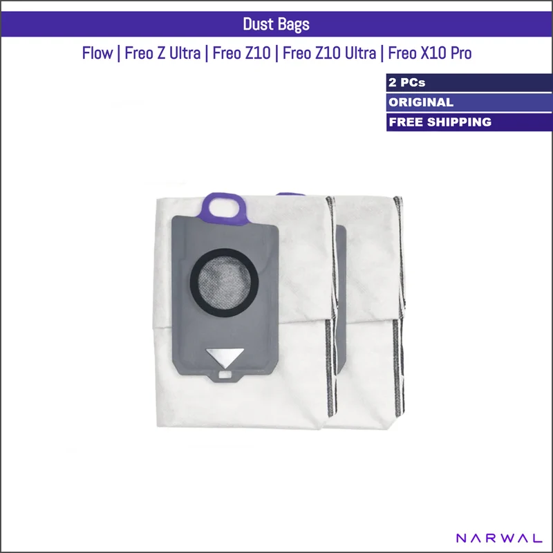 Narwal Flow, Freo Z Ultra, Freo Z10, Freo Z10 Ultra, Freo X10 Pro | Original Consumable Parts & Accessories: Dust Bags
