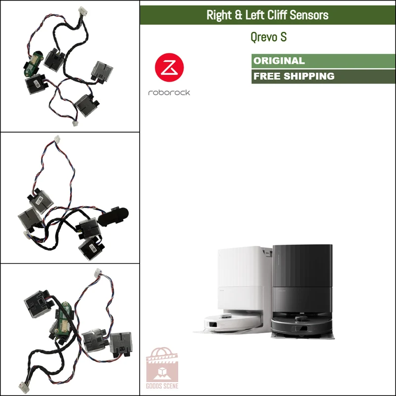 Roborock Qrevo S | Original Spare & Repair Parts: Right & Left Cliff Sensors With Wall Sensor Assembly