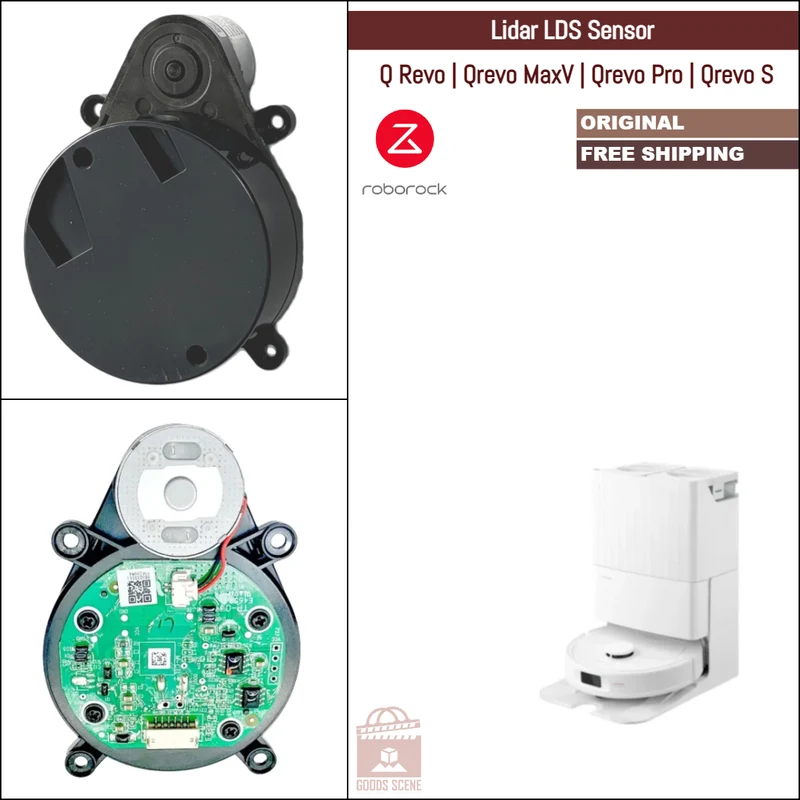 Roborock Q Revo, Qrevo MaxV, Qrevo Pro, Qrevo S | Original Spare & Repair Parts: LDS Laser Lidar Sensor