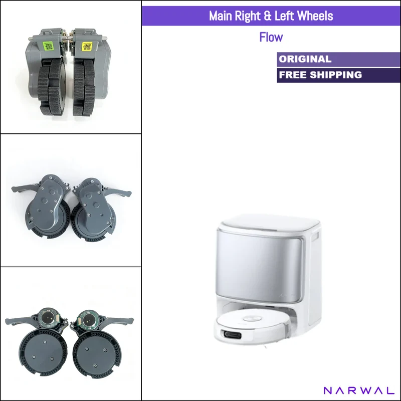 Narwal Flow | Original Spare & Repair Parts: Main Right & Left & Wheels