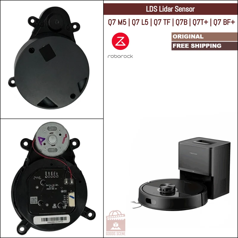 Roborock Q7 M5, Q7 L5, Q7 TF, Q7B, Q7T+, Q7 BF+ | Original Spare & Repair Parts: LDS Laser Lidar Sensor