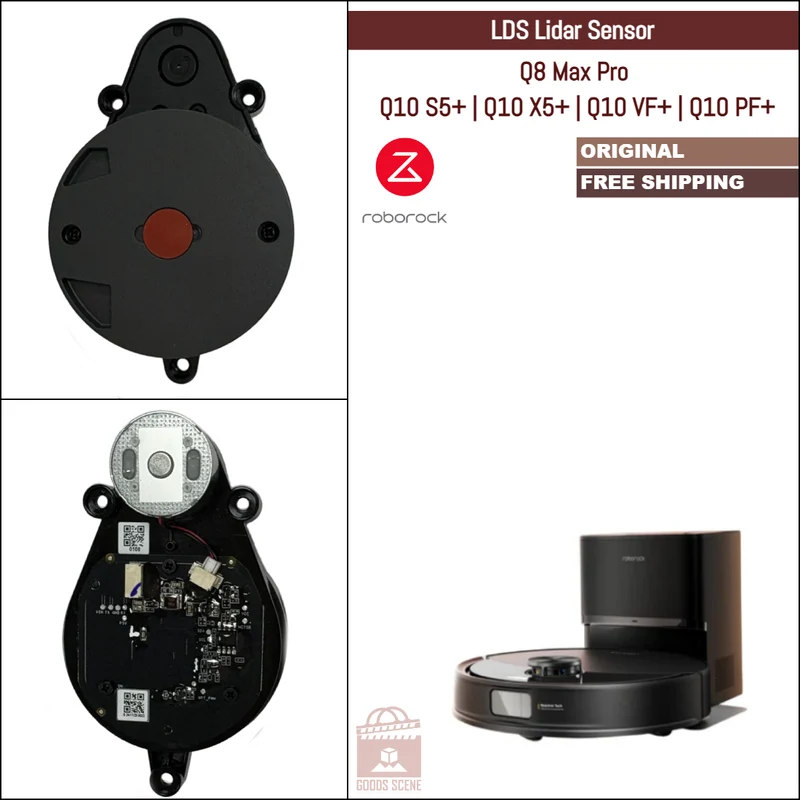 Roborock Q8 Max Pro, Q10 S5+, Q10 X5+, Q10 VF+, Q10 PF+ | Original Spare & Repair Parts: LDS Laser Lidar Sensor
