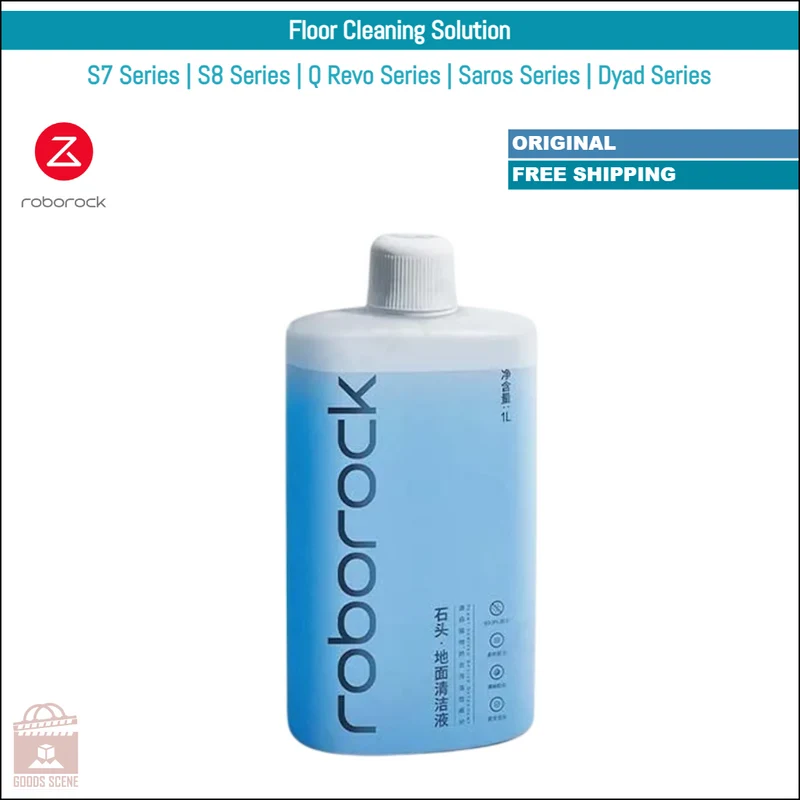 Roborock S7 Pro Ultra, S8 MaxV, Q Revo, Saros 10R, Dyad | Original Consumable Parts & Accessories: Floor Cleaning Solution, 1L