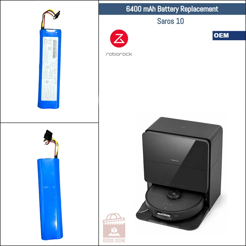 Roborock Saros 10 | Original Spare & Repair Parts: OEM Battery Pack, 6400mAh