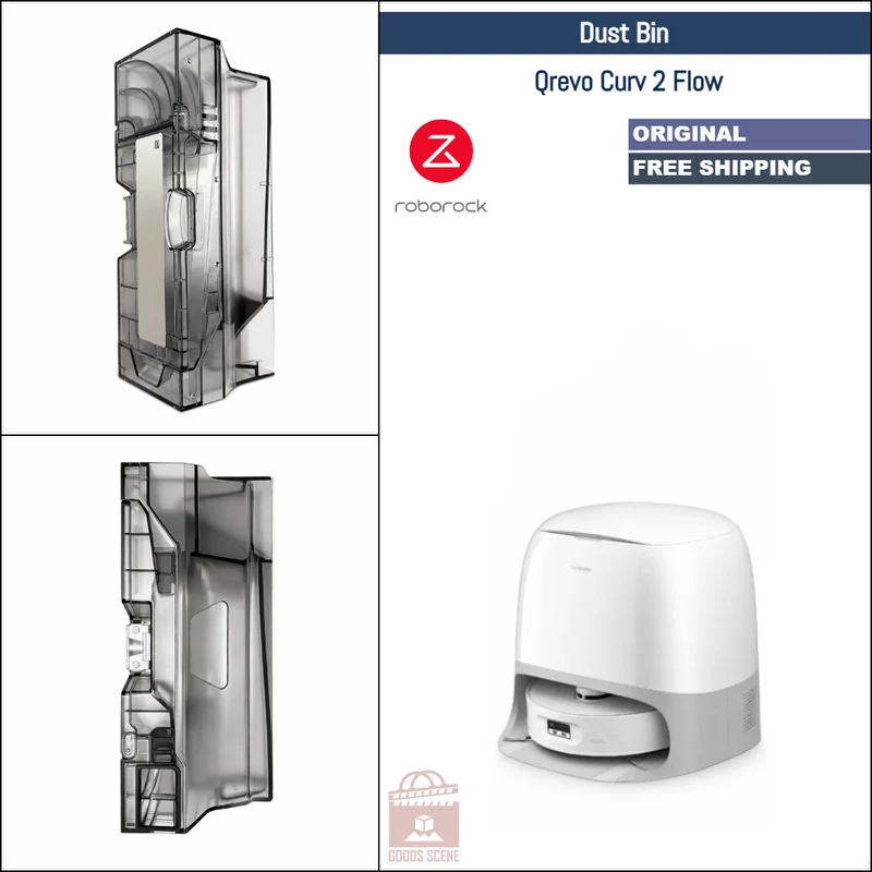 Roborock Qrevo Curv 2 Flow | Original Spare Parts & Accessories: Dustbin Dust Box
