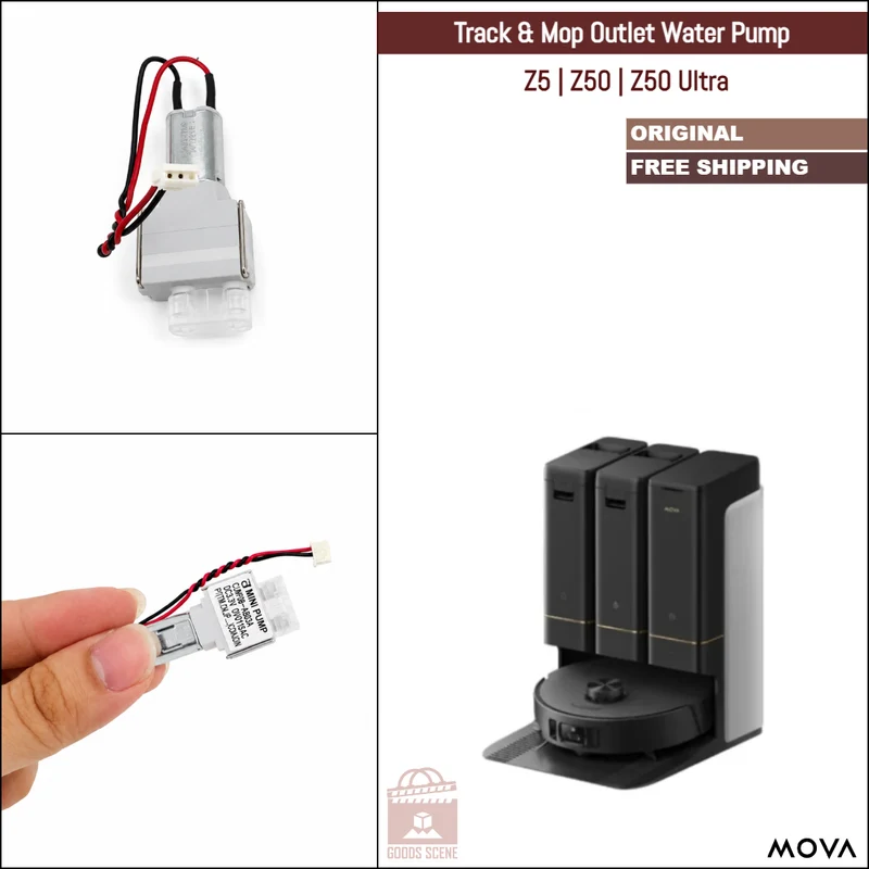 MOVA Z5, Z50, Z50 Ultra | Original Spare & Repair Parts: Track & Mop Outlet Water Pump