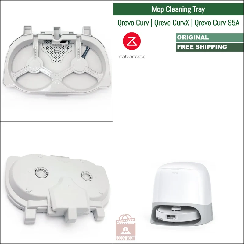 Roborock Qrevo Curv, Qrevo CurvX, Qrevo Curv S5A | Original Spare Parts & Accessories For Auto Dock: Mop Cleaning Dock Tray