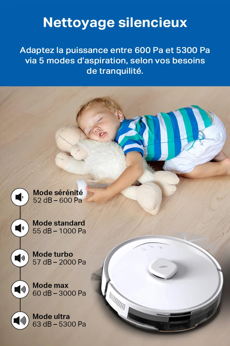 Aspirateur Robot Laveur 5300 Pa - Tapo RV30 Max White