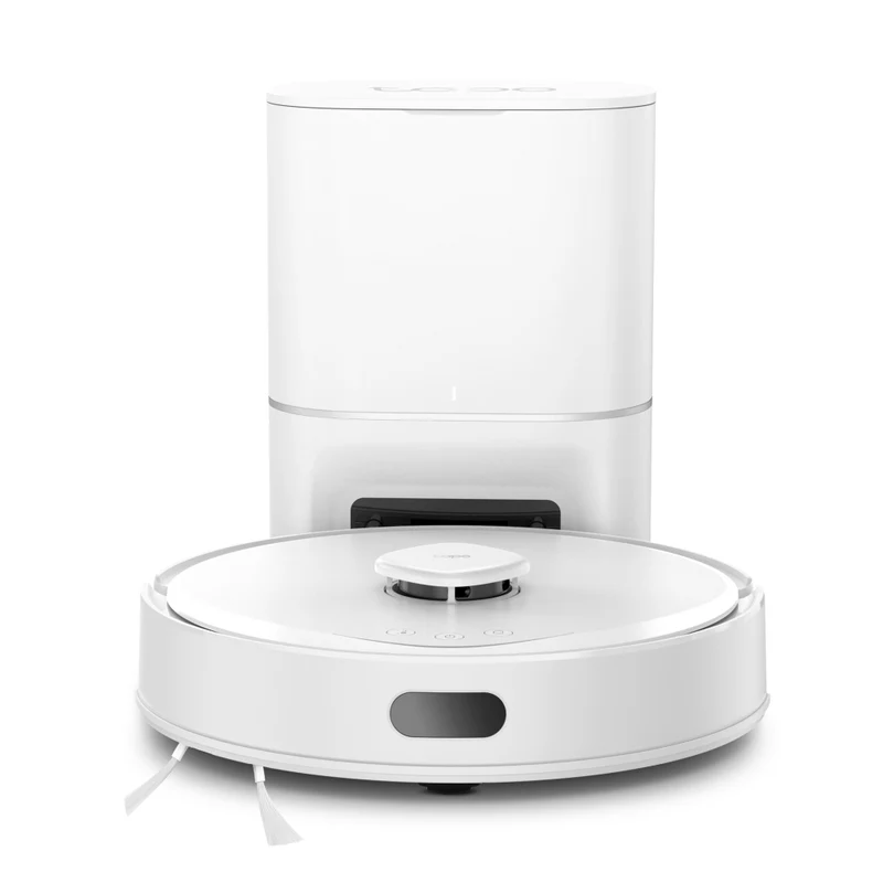 Aspirateur Robot Laveur 5300 Pa LiDar avec Station de Vidange - Tapo RV30 Max Plus White