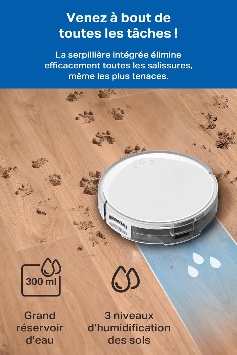 Aspirateur Robot Laveur 5300 Pa - Tapo RV20 Max White