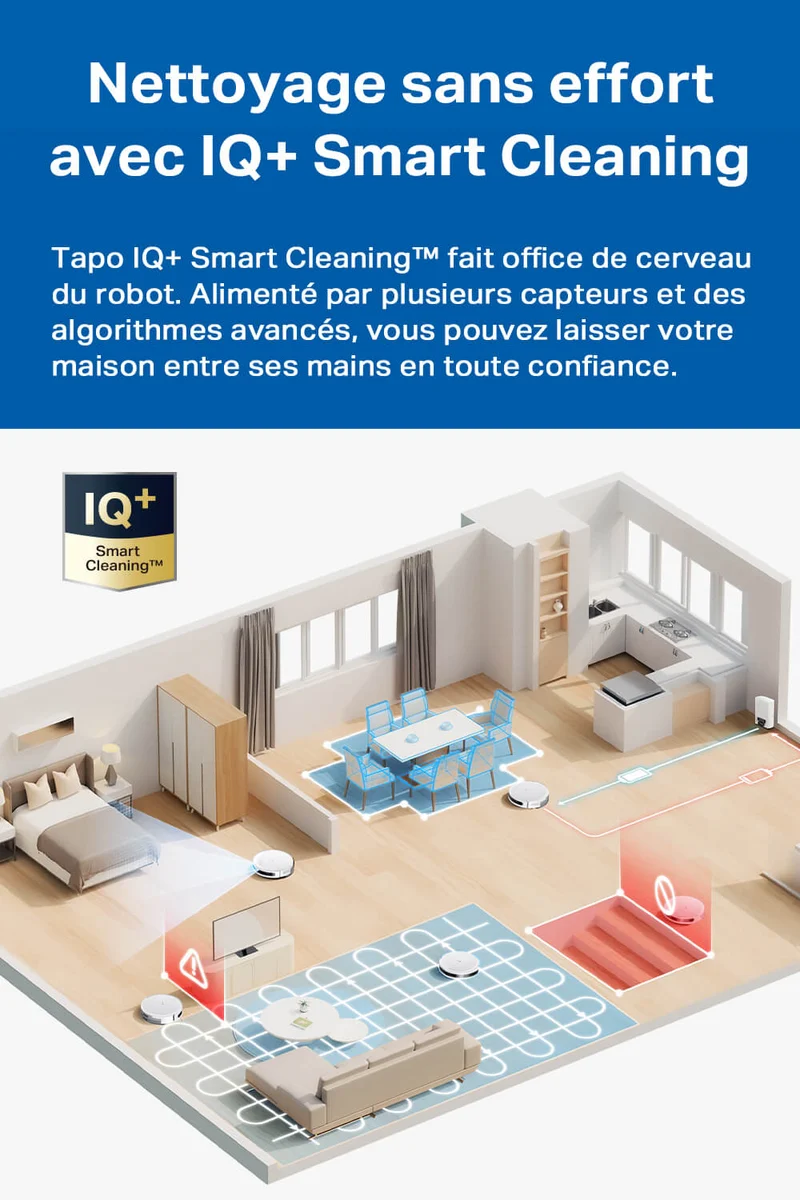 Aspirateur Robot Laveur 5300 Pa - Tapo RV20 Max White