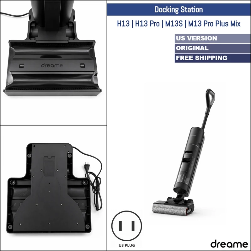Dreame H13, H13 Pro, M13S, M13 Pro Plus Mix | Original Spare Parts & Accessories: Charging Docking Station, 110V