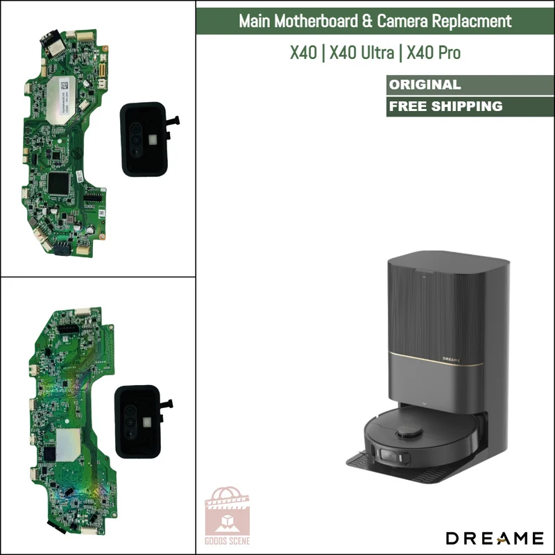 Dreame X40, X40 Ultra, X40 Pro | Original Spare & Repair Parts: Main PCB Motherboard & Camera Replacement