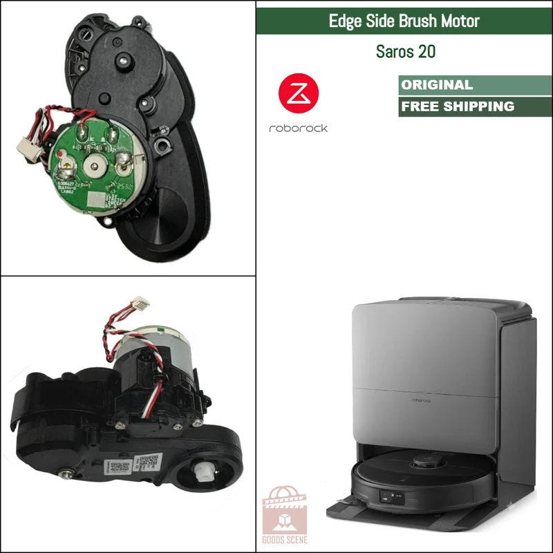 Roborock Saros 20 | Original Spare & Repair Parts: Side Brush Gearbox Motor, Black