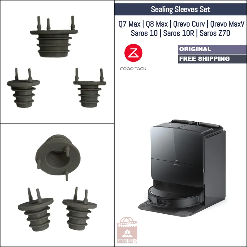 Roborock Q7 Max, Q8 Max, Qrevo Curv, Qrevo MaxV, Saros 10, Saros 10R, Saros Z70 | Original Spare & Repair Parts For Auto Empty Dock: Sealing Sleeves
