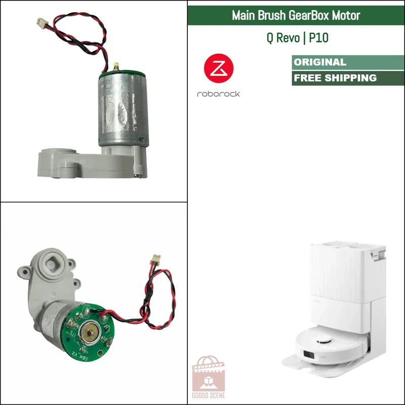 Roborock Q Revo, P10 | Original Spare & Repair Parts: Main Brush Gearbox Motor
